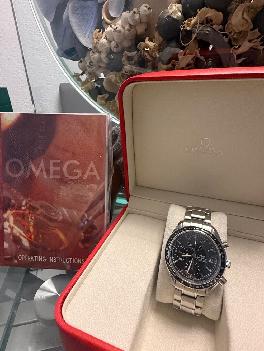 Omega Speedmaster with Black Dial with (Box+Appraisal)